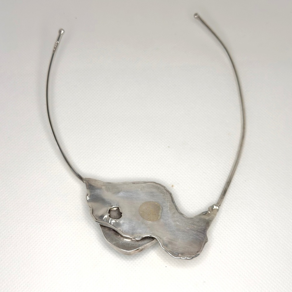 Diane Markz Silver Turquoise Torque Necklace - Picture 6 of 8